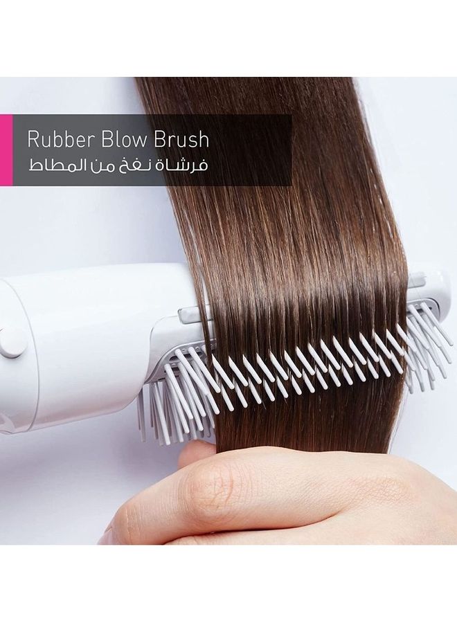 Blow Brush Electric For Ideal Hairstyle White