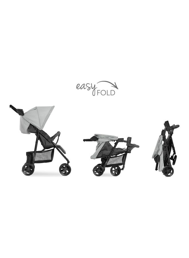 hauck - Citi Neo 3 Pushchair, Grey Lightweight 3 Wheeled Stroller (Only 7.5Kg), Compact And One Hand Folding, With Raincover - Image 1