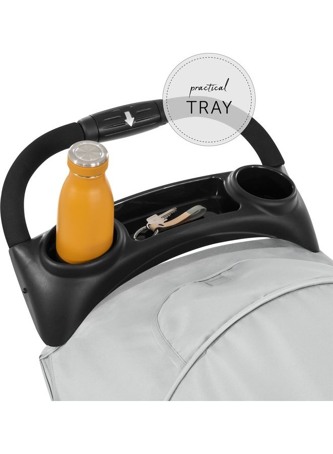 hauck - Citi Neo 3 Pushchair, Grey Lightweight 3 Wheeled Stroller (Only 7.5Kg), Compact And One Hand Folding, With Raincover - Image 1