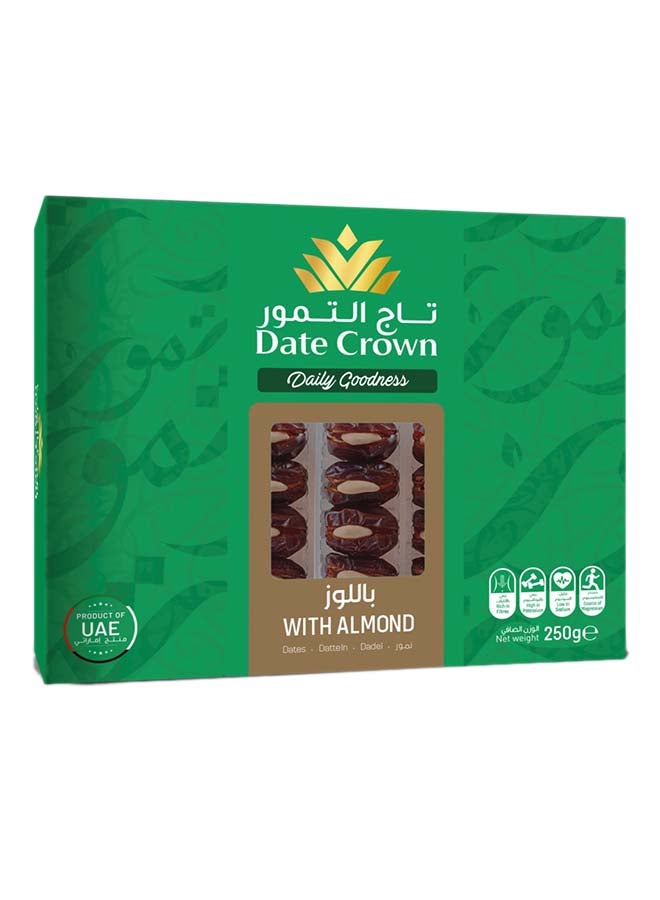 Date Crown Dates Box With Almond 250grams - Image 1