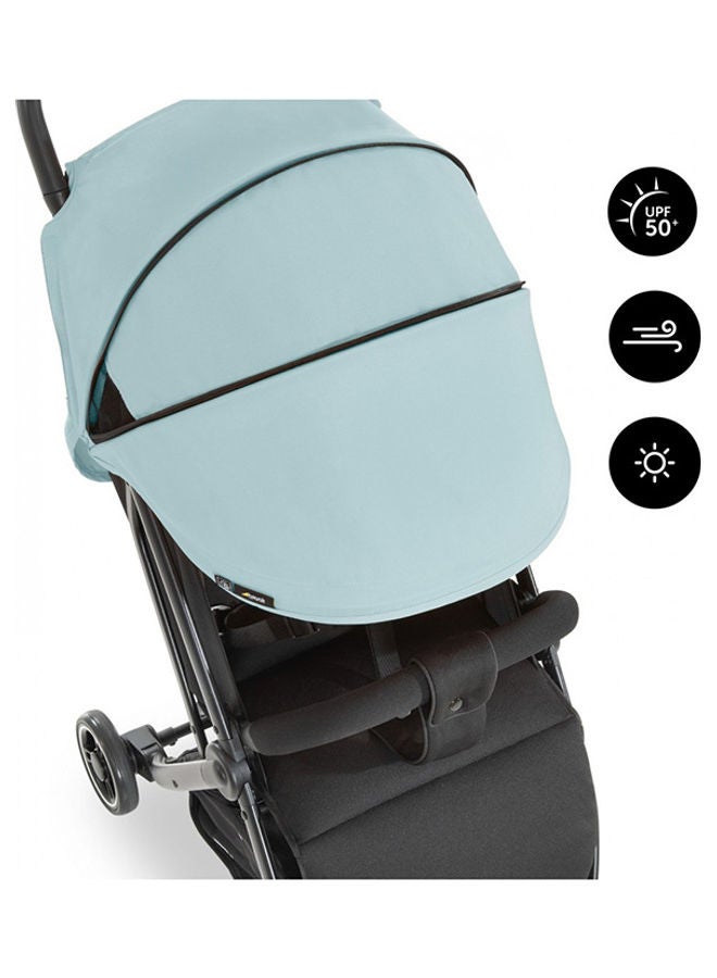 hauck - Sun Canopy For Pushchair Swift X, Upf 50 +, 3 Zones With Ventilation Outlets, Individual Summer Look, Easy To Install, Blue - Image 1