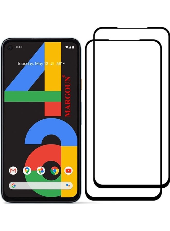 MARGOUN 2 Pack For Google 4a 4G Tempered Glass Screen Protector Full Glue Clear - Image 2