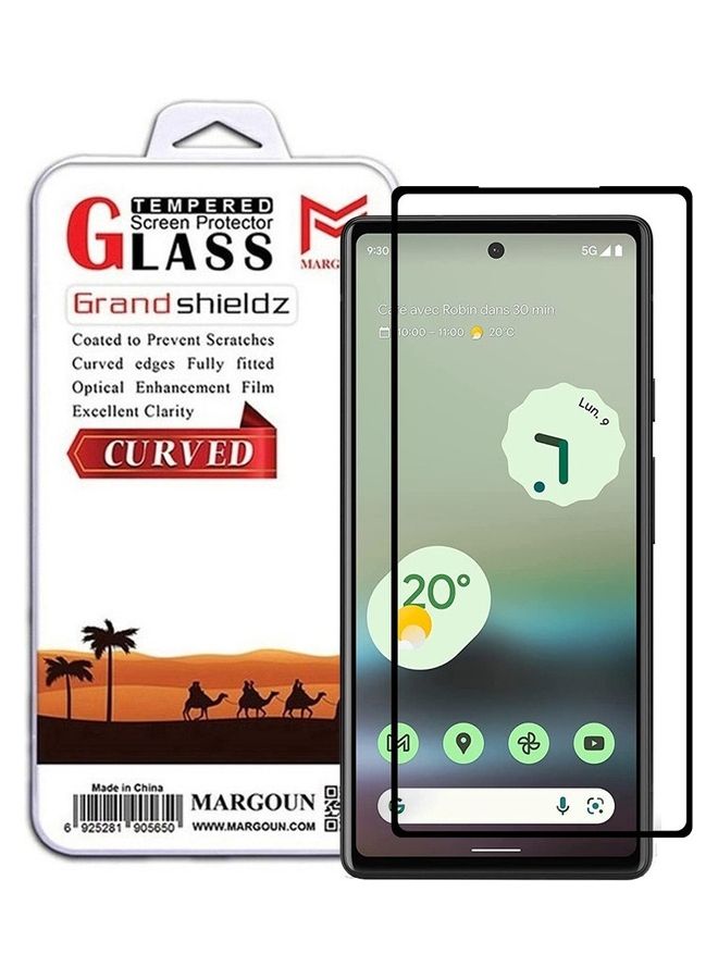 MARGOUN Pack Google Pixel 7a Tempered Glass Screen Protector Full Glue Back Clear - Image 1