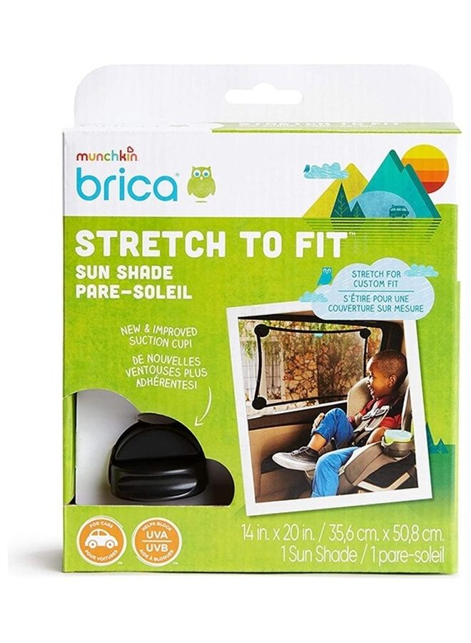 Munchkin Stretch to Fit Sun Shade Provides Maximum Uva/uvb Protection Safe View Premium Mesh Stretch For Max Coverage  - Image 2