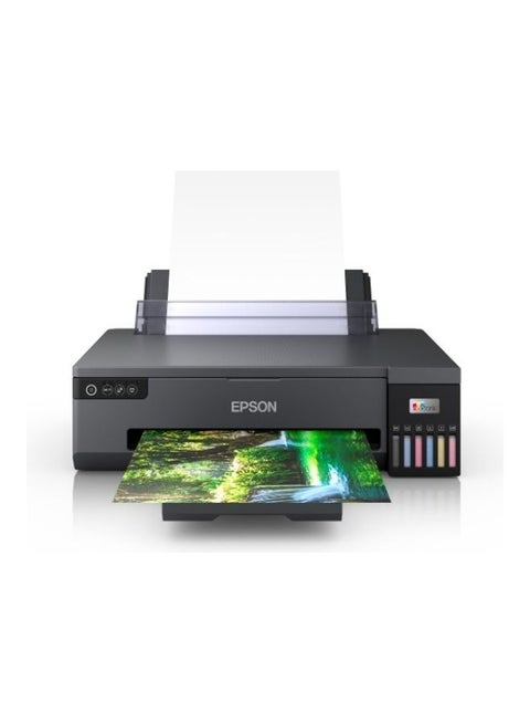 EcoTank L18050 Ink Printer, 6 Color Dye Based Inks, A3+ Borderless Photo Printing, Print Speed Appx 27 sec* (4R) / 65 sec* (A4), CD/DVD/PVC/ID Card Printing, WiFi Direct, C11CK38403DA Black