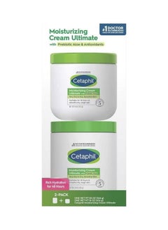 Moisturizing Cream Ultimate With Prebiotic Aloe Very Dry To Dry Sensitive Skin 2 Pack 566+453grams