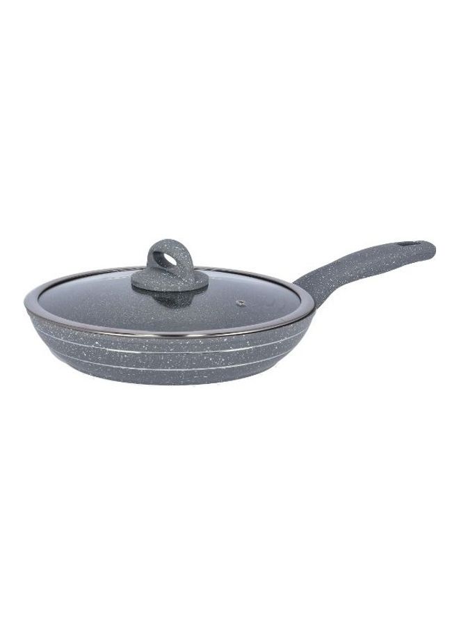 Royalford Smart Granite Series Fry Pan With Lid Grey 26cm - Image 1