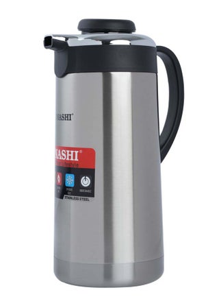 25L Vacuum Flask  for Hot And Cold Beverages  High Quality Stainless Steel Body with Double Wall Insulation  Unbreakable Flasks with Big Mouth for Daily Use  Portable Friendly SVF-2500 Silver/Black - v1684224317/N14048343A_3