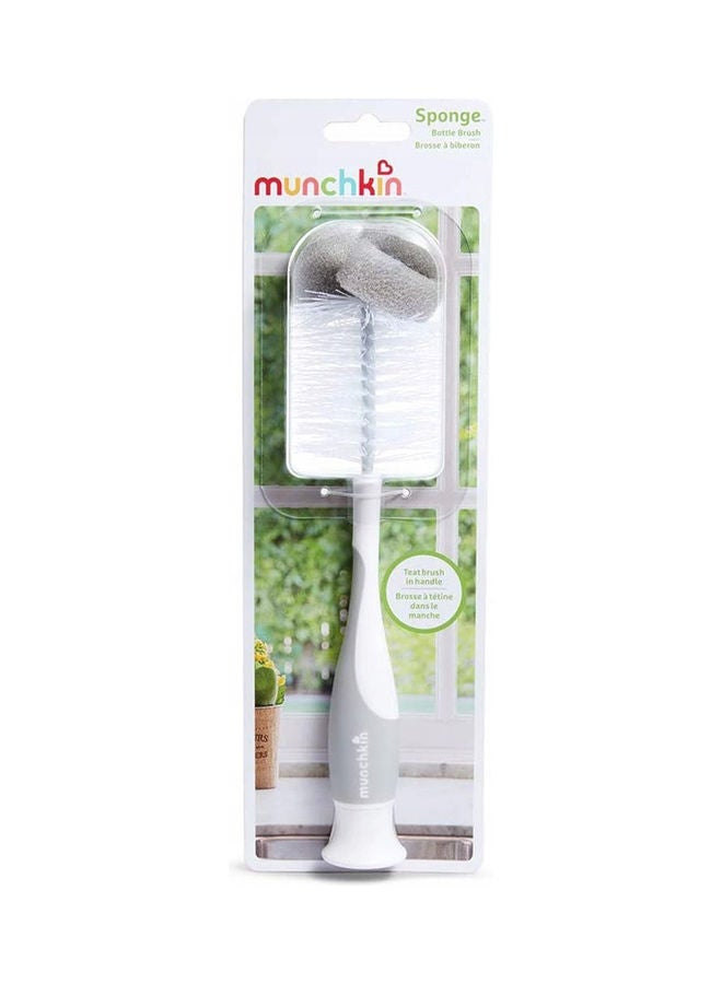 Munchkin 2 Piece Sponge Bottle Brush - Grey  - Image 2