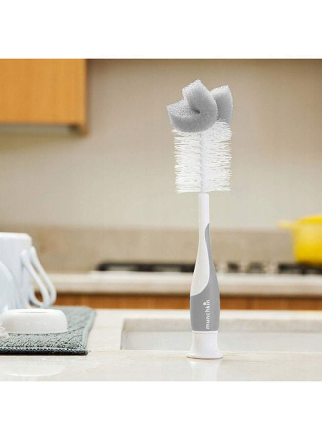 Munchkin 2 Piece Sponge Bottle Brush - Grey  - Image 4