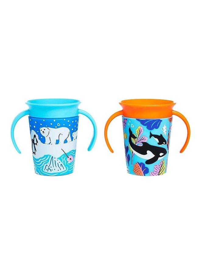 Munchkin 2 Piece Miracle 360° Wildlove Trainer Cup 6oz  - Image 1
