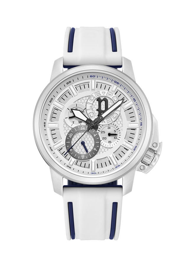 POLICE - Men's Watch Dial With White Silicone Strap - PEWJQ0005105 - Image 1