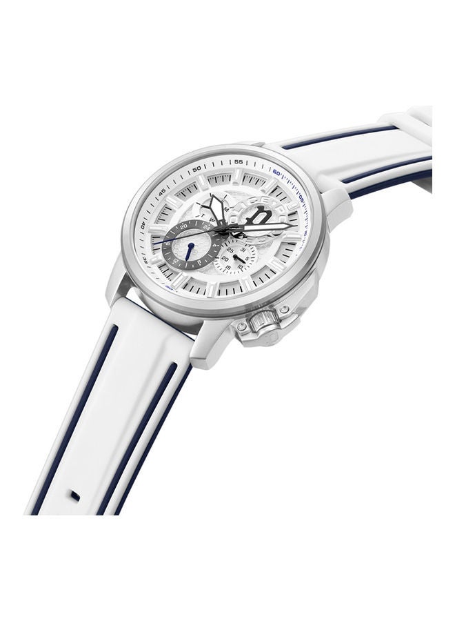 POLICE - Men's Watch Dial With White Silicone Strap - PEWJQ0005105 - Image 1