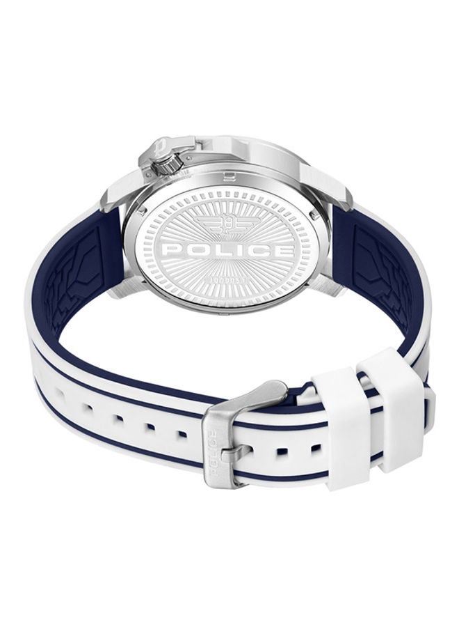 POLICE - Men's Watch Dial With White Silicone Strap - PEWJQ0005105 - Image 1