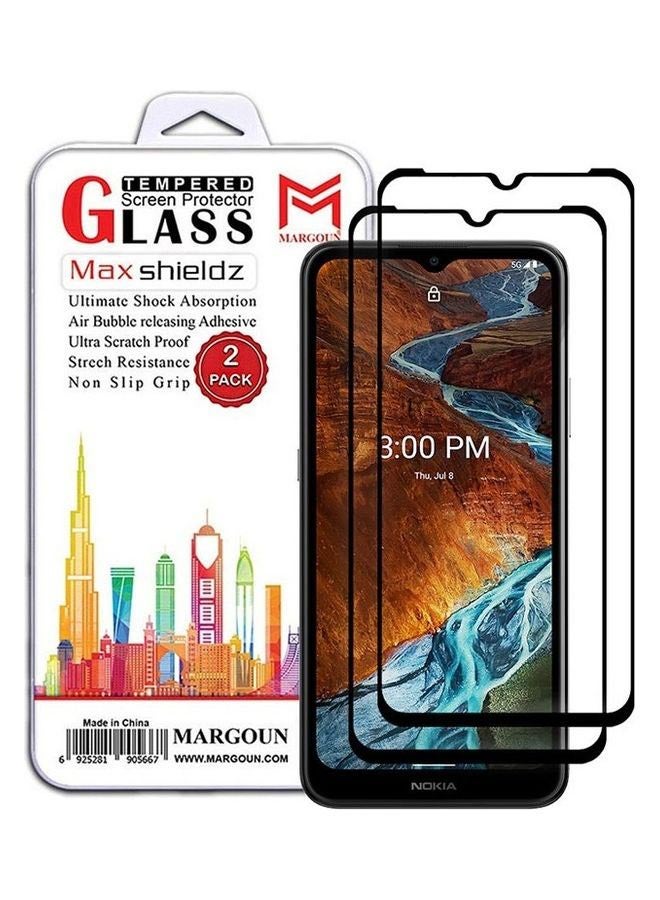 MARGOUN 2 Pack For Nokia G300 Tempered Glass Screen Protector Full Glue Back Clear - Image 1