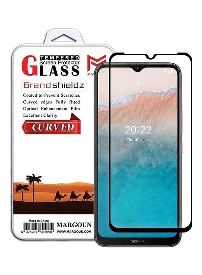 MARGOUN Nokia C21 Plus Tempered Glass Screen Protector Full Glue Back Clear - Image 1