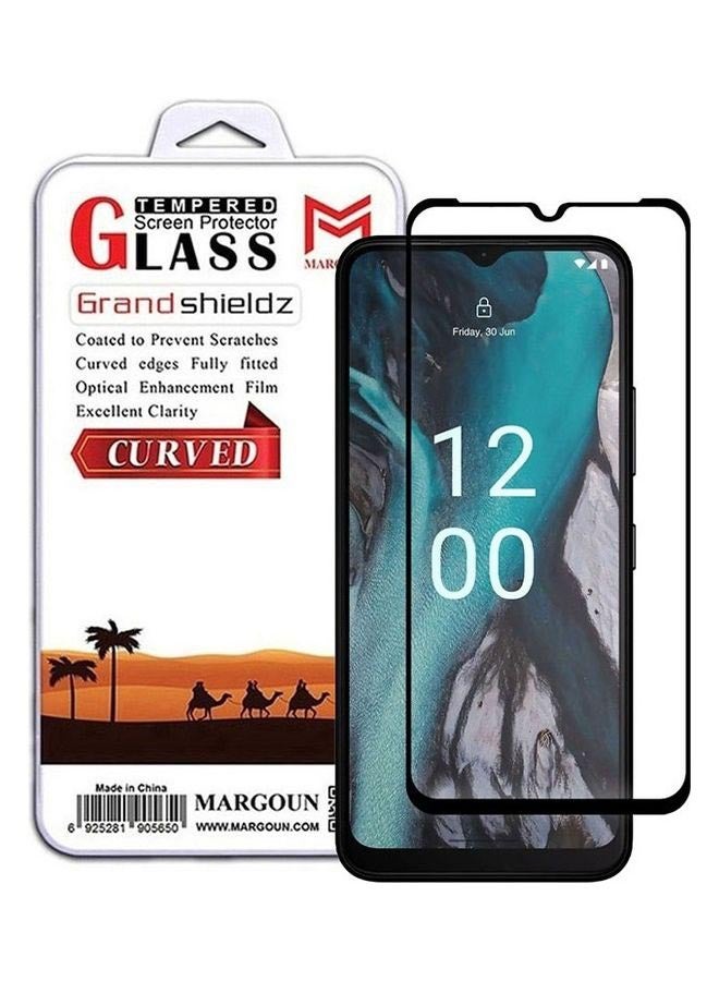 MARGOUN Nokia C32 Tempered Glass Screen Protector Full Glue Back Clear - Image 1