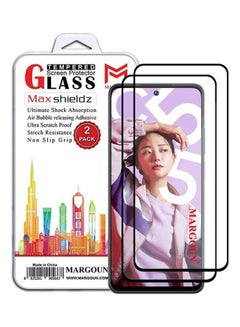 2 Pack For Realme C55 Tempered Glass Screen Protector Full Glue Back Clear