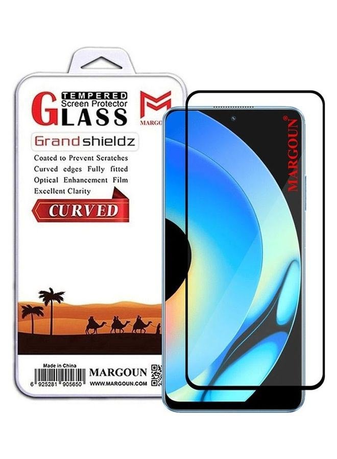 MARGOUN Realme 10 Pro Tempered Glass Screen Protector Full Glue Back Clear - Image 1