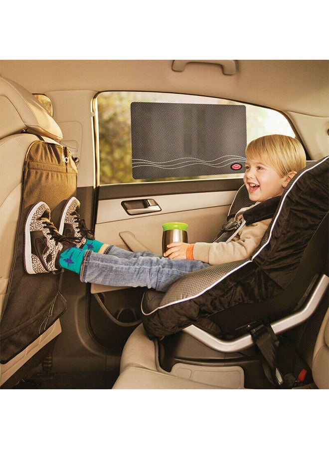 Munchkin Wrinkle Free Car Window Sun Shades, Provides Maximum Uva Uvb Protection Removable And Reusable & Heat Alert System, Pack of 2  - Image 4