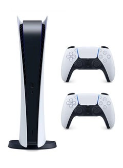 PlayStation 5 Digital Edition Console + White Dualsense Wireless Controller