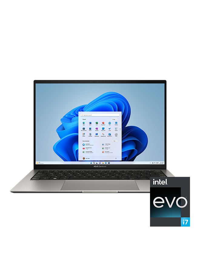 Zenbook OLED S13 UX5304VA-OLEDI7T Slim Laptop, i7-1355U 16GB LPDDR5 1TB PCIE 4.0 Performance, WIN11 HOME, 13.3-inch, 2.8K 16:10 60Hz/0.2ms, FHD Webcam, Backlit , Basalt Windows 11 Home English/Arabic Basalt Grey