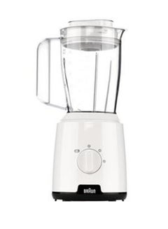 BRAUN Blender, 2 Speeds, Pulse Function, 1.5L Mixing Capacity, 0.150L Chopper, Ice Crush, Steel Knife, Dishwasher Safe, 1.5 L 600 W BRJB1015WH White  - Image 2