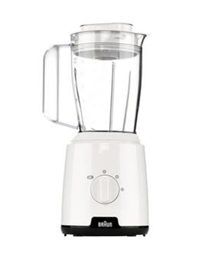 BRAUN - Blender, 2 Speeds, Pulse Function, 1.5L Mixing Capacity, 0.150L Chopper, Ice Crush, Steel Knife, Dishwasher Safe, 1.5 L 600 W BRJB1015WH White - Image 1