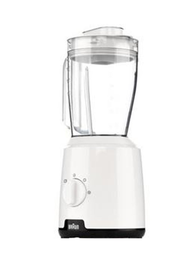 BRAUN - Blender, 2 Speeds, Pulse Function, 1.5L Mixing Capacity, 0.150L Chopper, Ice Crush, Steel Knife, Dishwasher Safe, 1.5 L 600 W BRJB1015WH White - Image 1
