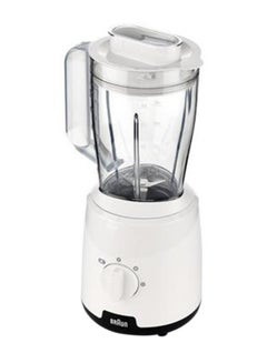 BRAUN Blender, 2 Speeds, Pulse Function, 1.5L Mixing Capacity, 0.150L Chopper, Ice Crush, Steel Knife, Dishwasher Safe, 1.5 L 600 W BRJB1015WH White  - Image 5