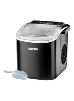 GEEPAS Portable Automatic Ice Maker 1.2 L Water Container Capacity, 0.6 KG Ice Container Capacity Produces 12 KG Ice per Day 100 W GIM63053UK Black  - Image 1