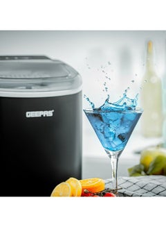 GEEPAS Portable Automatic Ice Maker 1.2 L Water Container Capacity, 0.6 KG Ice Container Capacity Produces 12 KG Ice per Day 100 W GIM63053UK Black  - Image 4