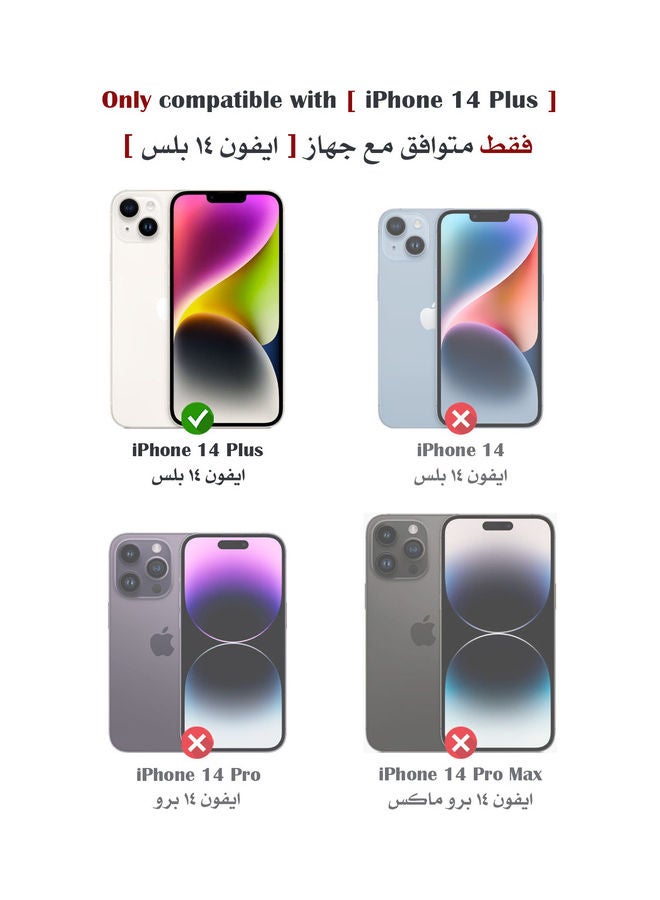 جراب iPhone 14 Plus TPU وغطاء PC بتصميم Fusion Bumper