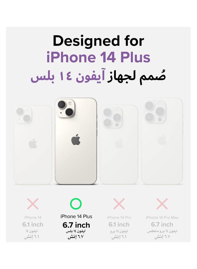 جراب iPhone 14 Plus TPU وغطاء PC بتصميم Fusion Bumper