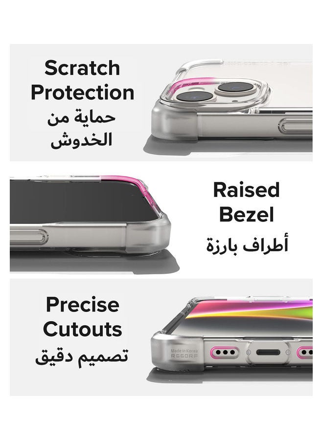 جراب iPhone 14 Plus TPU وغطاء PC بتصميم Fusion Bumper