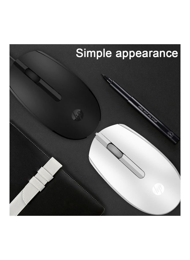 HP M10 Wired USB Mouse with 3 Buttons High Definition 1000DPI Optical Tracking and Ambidextrous Design Black - Image 3