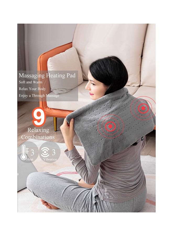 Toshionics Electric Weighted Calming Heating Pad With 9 Relaxing Combination Blanket Shawl Vibration Massager Therapy For Muscles And Relax Neck Shoulder Back Body Pain - Image 4