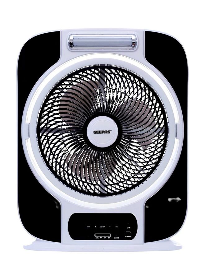 GEEPAS - Rechargeable Fan Geepas GF989 Black/White - Image 1