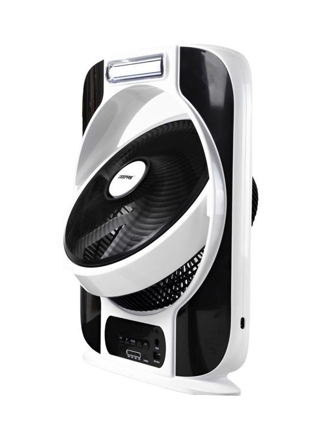 GEEPAS - Rechargeable Fan Geepas GF989 Black/White - Image 1