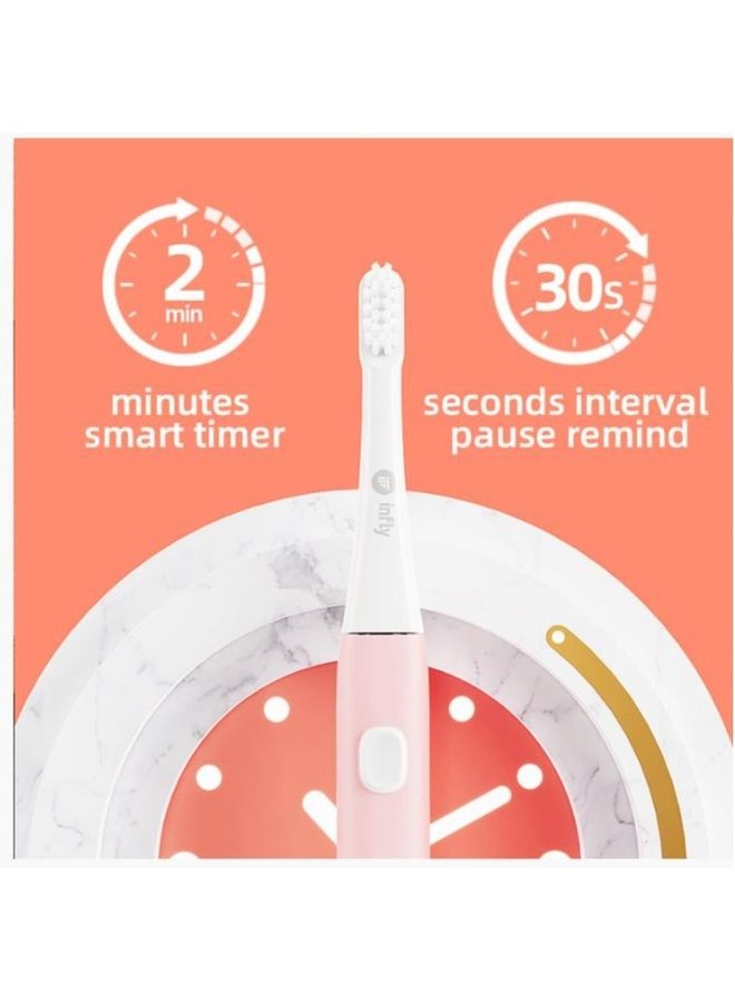 Rock Pow Rechargeable Sonic Electric Toothbrush With Timer Waterproof IPX7 Grey - Image 2