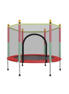 5.5 Feet Spring Pad Trampoline With Safety Net 140x140x120cm