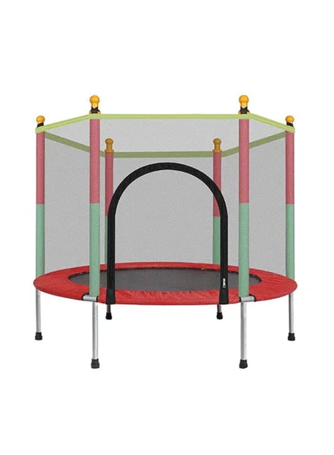 Generic - 5.5 Feet Spring Pad Trampoline With Safety Net 140x140x120cm - Image 1