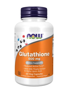 Now Foods Glutathione 500 mg 60 Veg Capsules  - Image 1