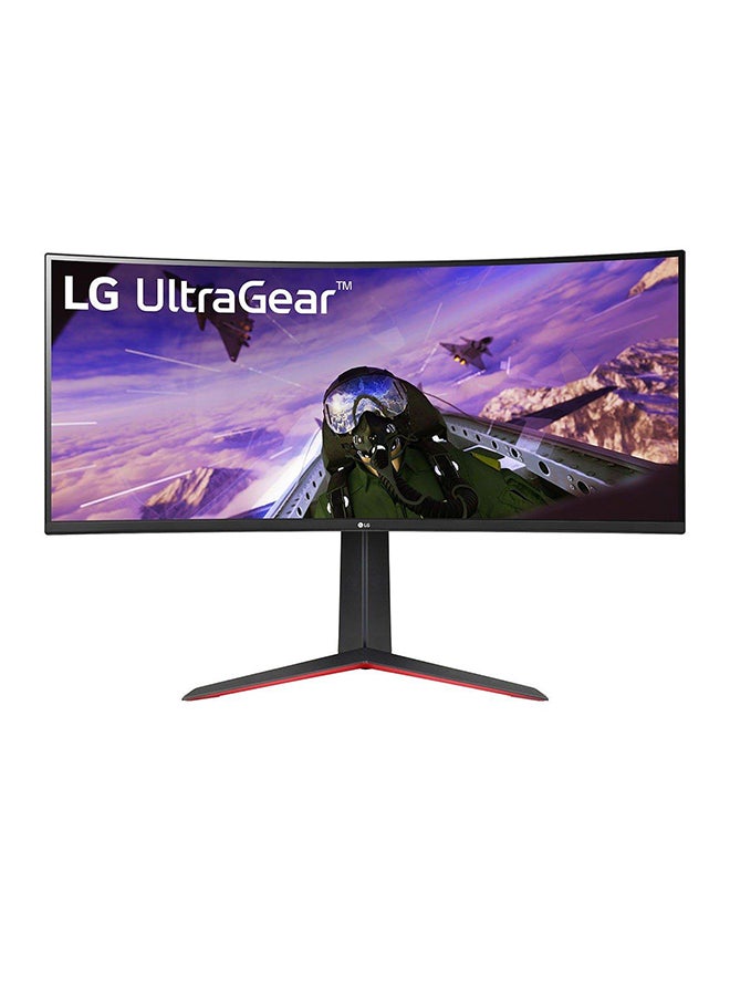 شاشة UltraGear منحنية للألعاب مقاس 34 بوصة بدقة QHD (3440x1440)، ومعدل تحديث 165 هرتز، ووقت الاستجابة 5 مللي ثانية، أسود أسود - v1684327554/N53405824A_1
