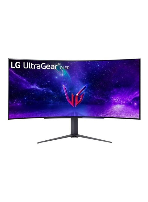 LG 45GR95QE-B 45'' UltraGear WQHD OLED Curved Monitor, 240Hz Refresh Rate, 0.03ms Response Time, 21:9 Aspect Ratio, 1.07B Color Depth, 178º Viewing Angle, HDR 10, 45GR95QE-B Black