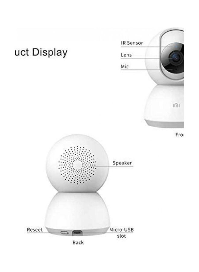 Xiaomi Mi Wi-Fi IP Day Night Vision Dome 2MP 1080P FHD Stand Alone Camera - Image 2