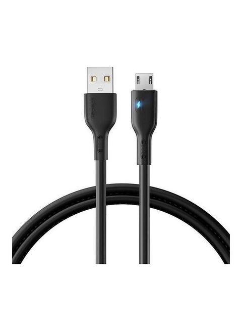 Micro Usb Fast Quick Charger Cable Usb To Usb 2.4A Android Charging Cord Compatible For Galaxy S7 S6, Note, LG, Nexus, Nokia, PS4, Controller Black