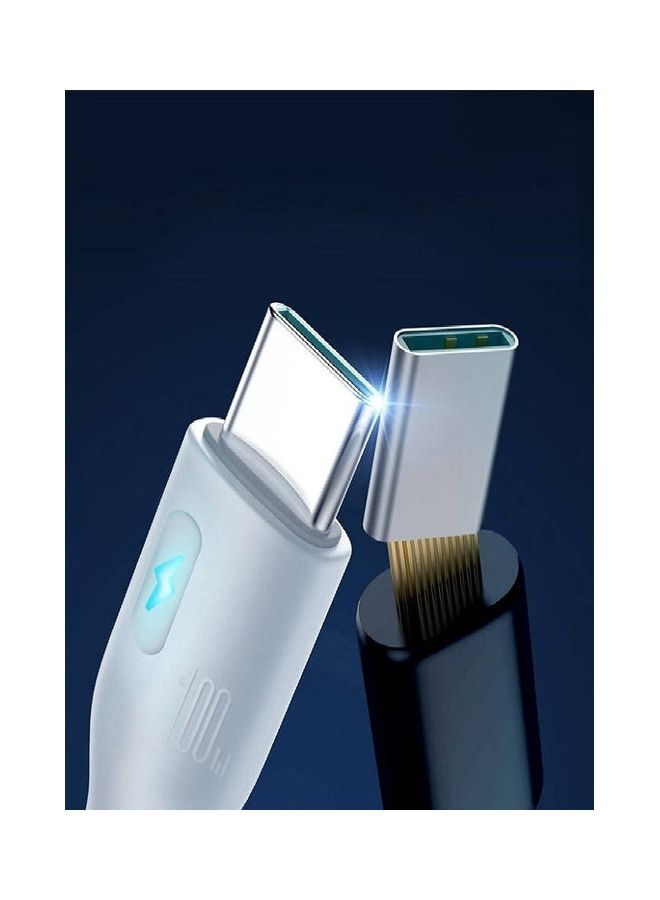 جوي روم 100W Power Delivery PD Fast Charge Cable Usb C To Usb C Compatible For iPad Mini 6 MacBook Pro 2021 14 And 16 Inch MacBook Air iPad Pro 12.9 Inch Samsung S23 Plus Huawei P40 Black - Image 2