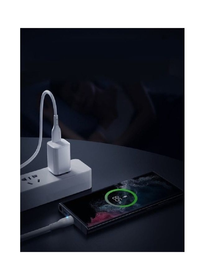JOYROOM Usb To Type C Cable Fast Charging Compatible With Samsung Galaxy S21 Note 20 M12 M52 A13 A23 A53 MacBook Pro Huawei PS5 White  - Image 5
