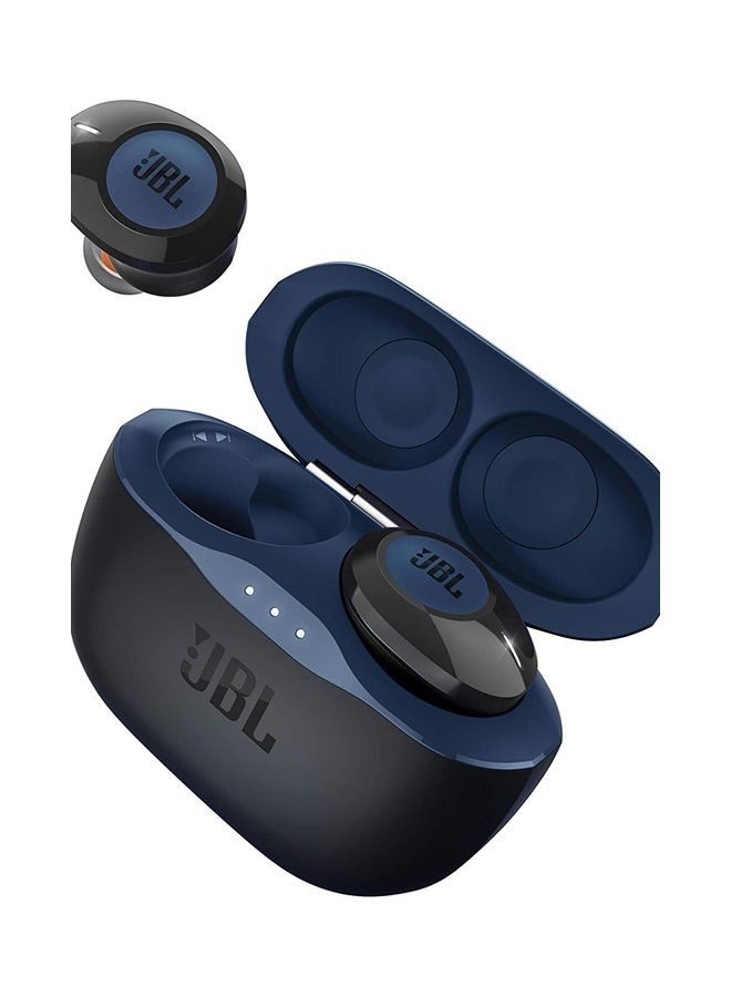 JBL - Tune 120TWS True Wireless Bluetooth In Ear Earphones With Charging Case Blue - Image 1